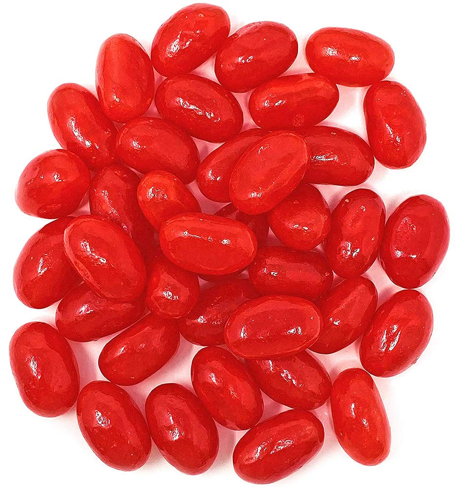 Sweetgourmet Red Jumbo Cinnamon Jelly Beans, Sweet And Spicy Candy, 3 Pounds