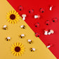 Edible Ladybug Cake Topper - 16Pcs Icing Decorations For Cake, Cupcake, Cookies, Ice Cream, And Macaron