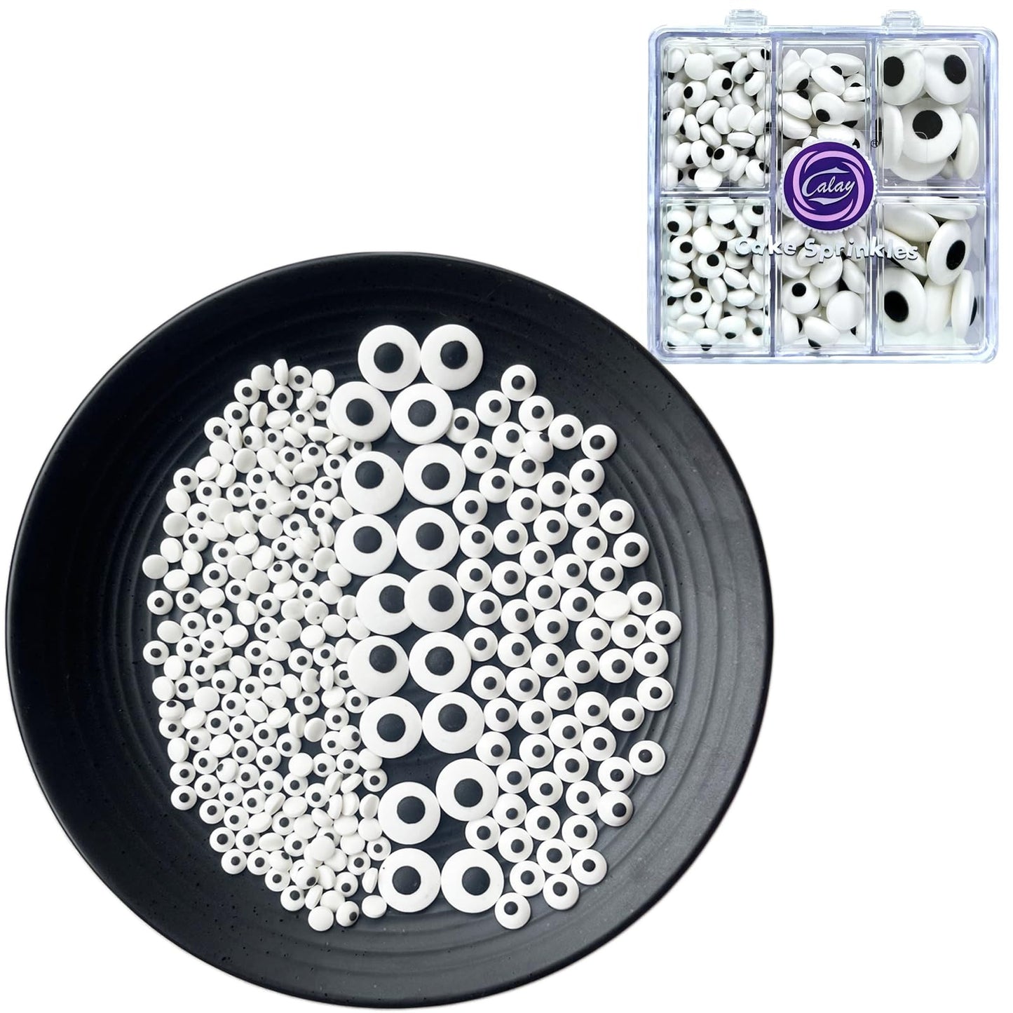 Candy Eyeballs Eye Ball Sprinkles Mixed Sweets Cake Cupcake Toppers Cookie Dessert Sprinkles Decorations for Christmas Halloween