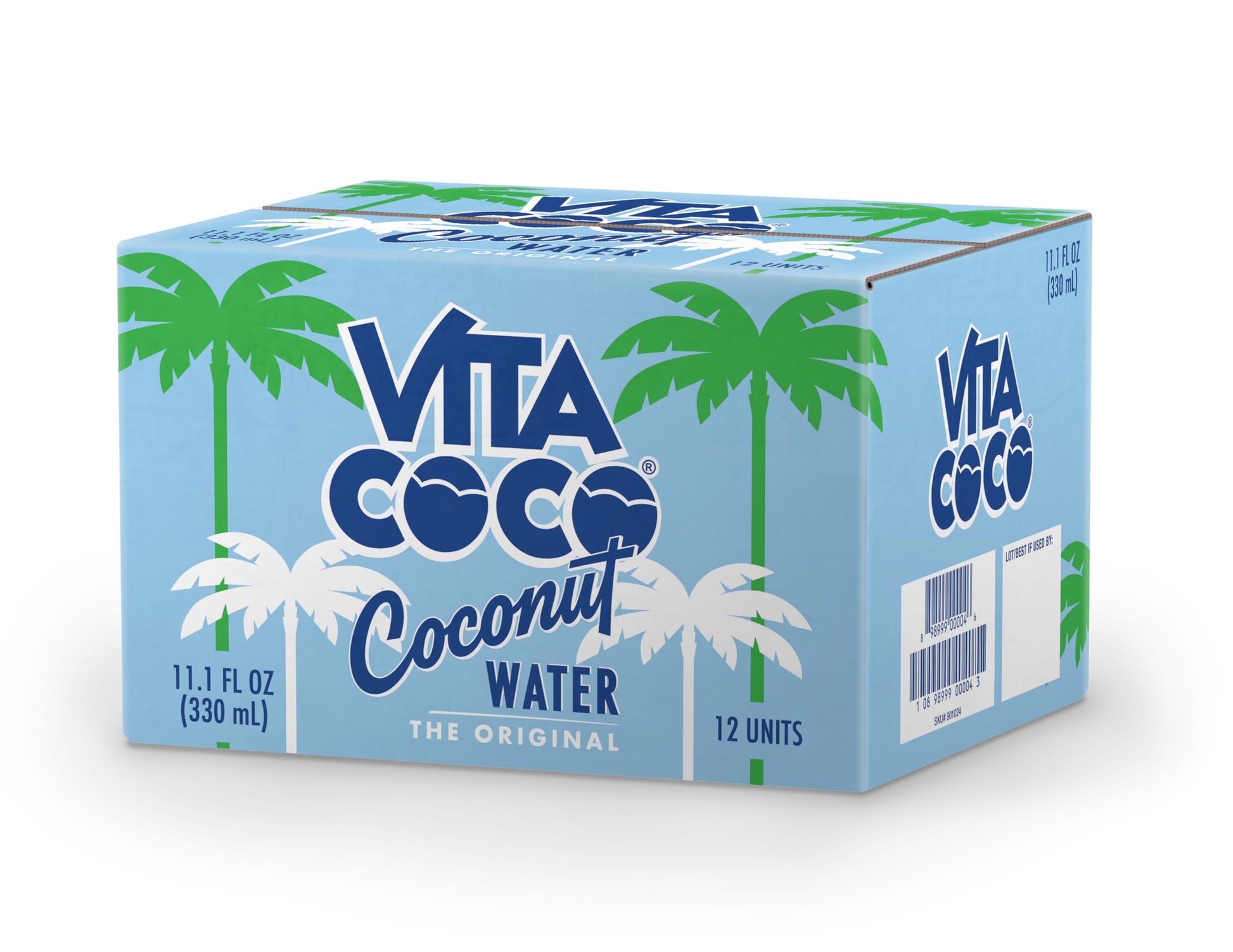 Vita Coco Coconut Water, Pure - Naturally Hydrating Electrolyte Drink - Smart Alternative to Coffee, Soda, and Sports Drinks - G