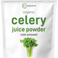 Organic Celery Juice Powder, 20 Ounce (1.25 Pound), 70 Serving, Celery Detox and Cold Pressed, Boosts Immune System, Energy and 