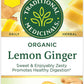 Traditional Medicinals Organic Lemon Ginger Tea, 16 Count (Pack Of 4) - Total 64 Tea Bags