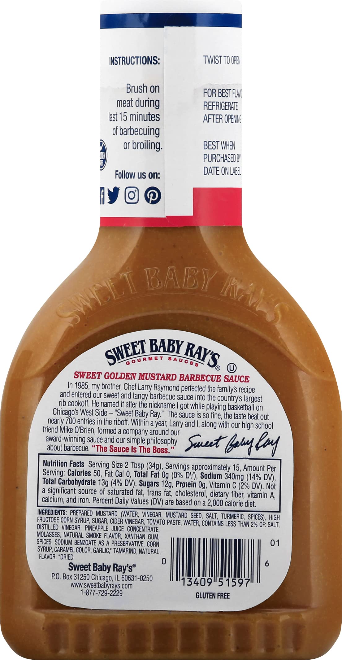 Sweet Baby Rays Sauce Bbq PACK OF 3 18 OZS