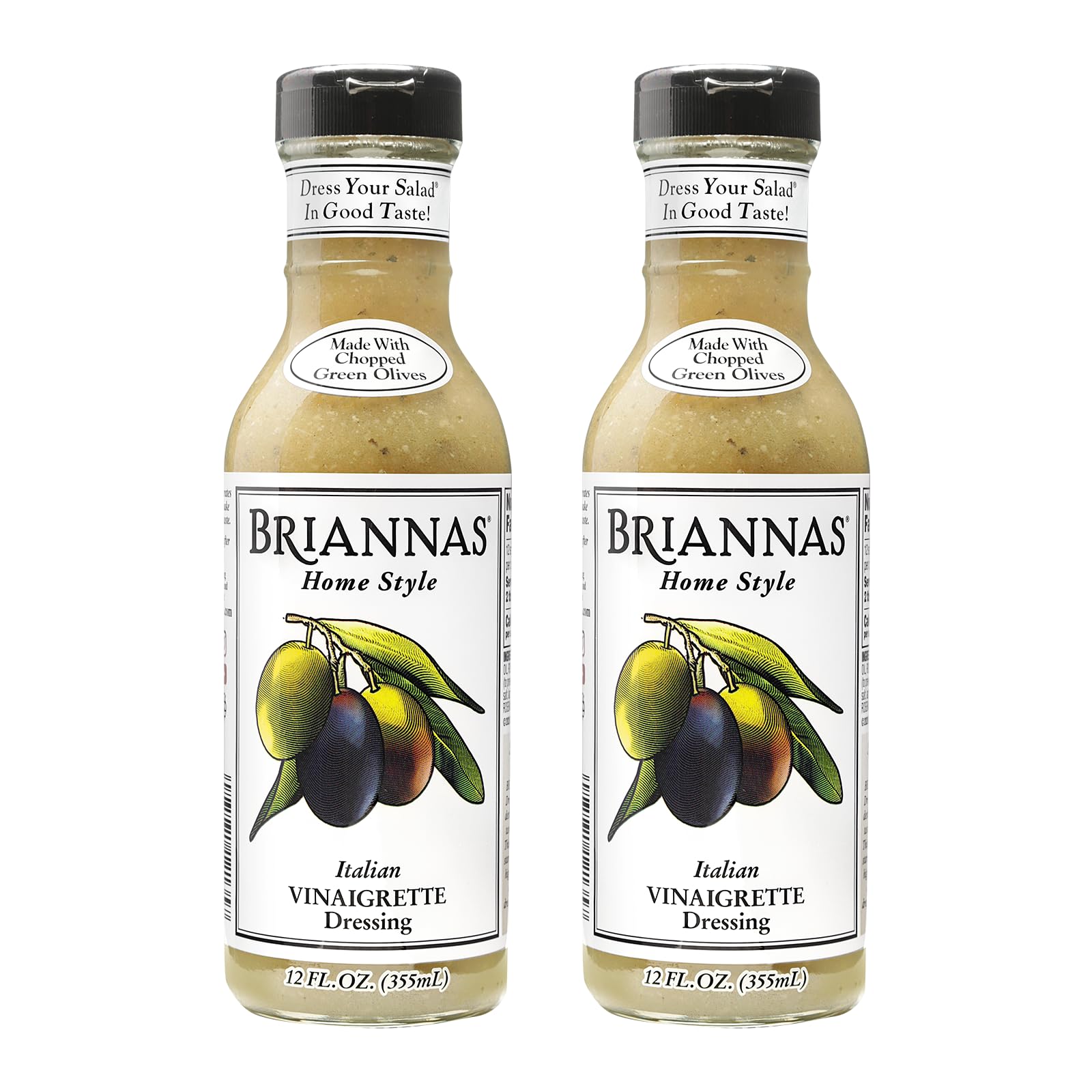 BRIANNAS - Home Style Italian Vinaigrette Dressing - Fine Salad Dressing made with Premium Ingredients - Gluten Free & Low Sugar