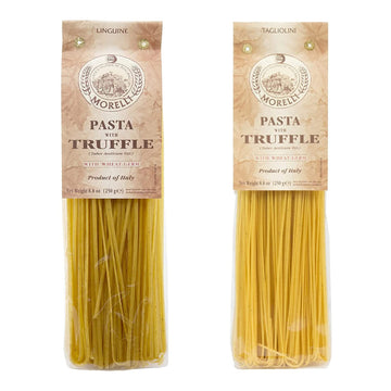 Morelli Tagliolini And Linguine Italian Truffle Pasta Variety Pack - Gourmet Pasta From Italy, Imported Italian Pasta Sampler In