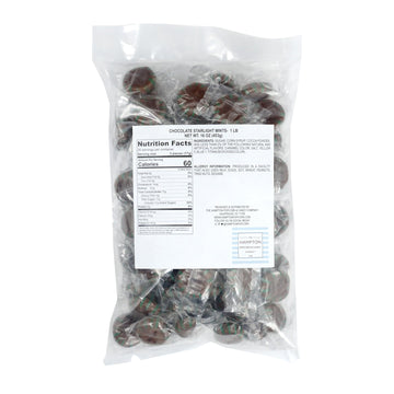 Chocolate Starlight Mints Candy, 1 Pound Bulk Candy (Approx. 75 Pcs.), Individually Wrapped Choco Starlights