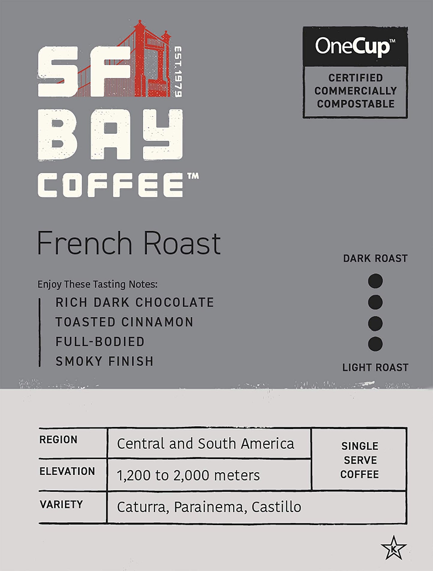 San Francisco Bay Compostable Coffee Pods - French Roast (100 Ct) K Cup Compatible Including Keurig 2.0, Dark Roast