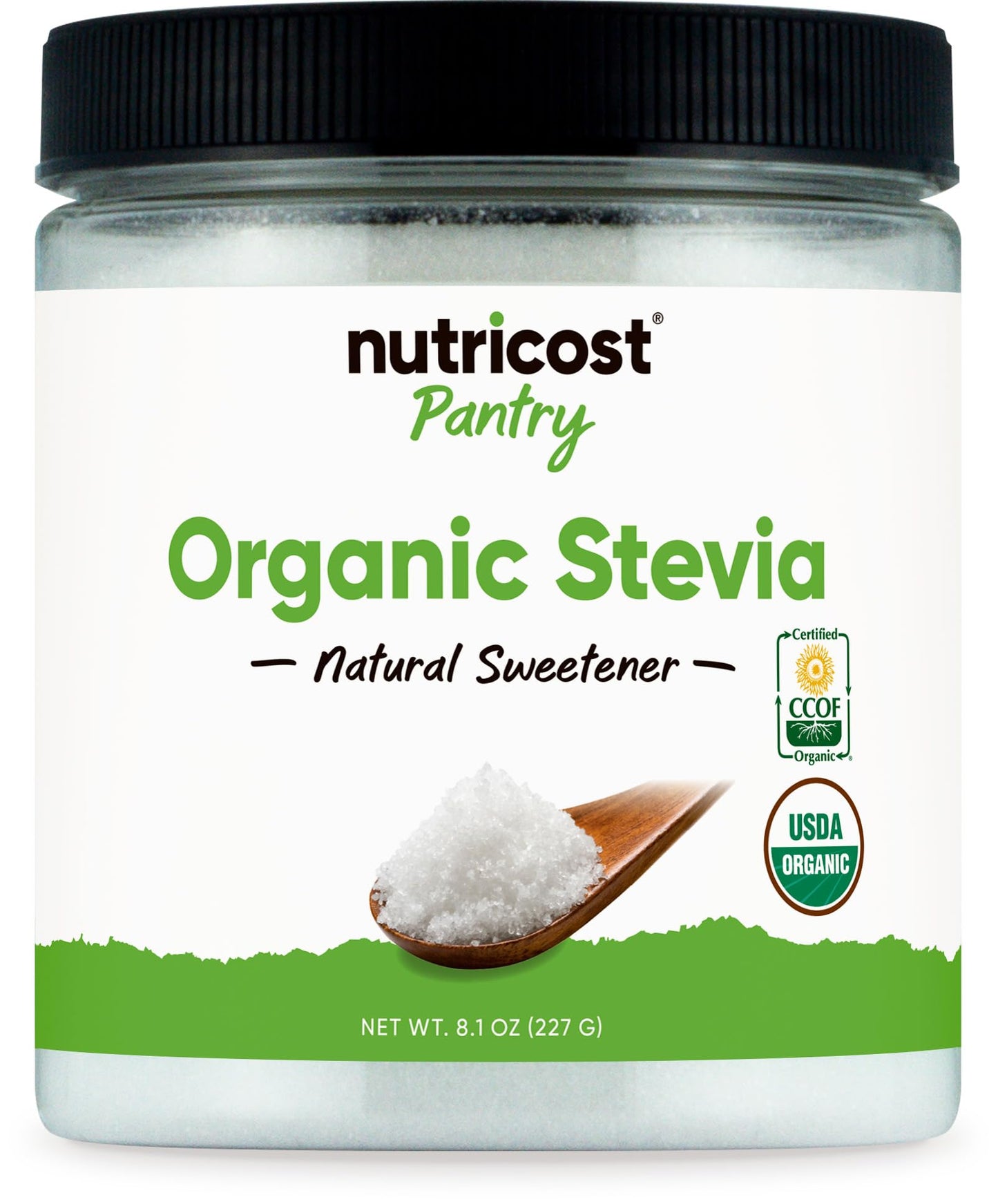 Nutricost Organic Stevia Natural Sweetener - GMO-Free, Gluten-Free, 8.1 oz