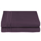 Nestl King Size Pillow Cases 2 Pc - Soft Pillow Cover - Lightweight Purple Eggplant Pillowcase - Microfiber King Size Pillow Cas