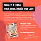 Plant-Based and Vegan Breakfast Cereal by Three Wishes - Cinnamon, 1 Pack - More Protein and Less Sugar Snack - Gluten-Free, Gra