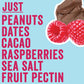 Chia Smash Raspberry Energy Bites | Gluten-Free Vegan Snack Balls | 8g Protein | 8 Pack (5 Bites) | Chocolate Peanut Butter & Raspberry