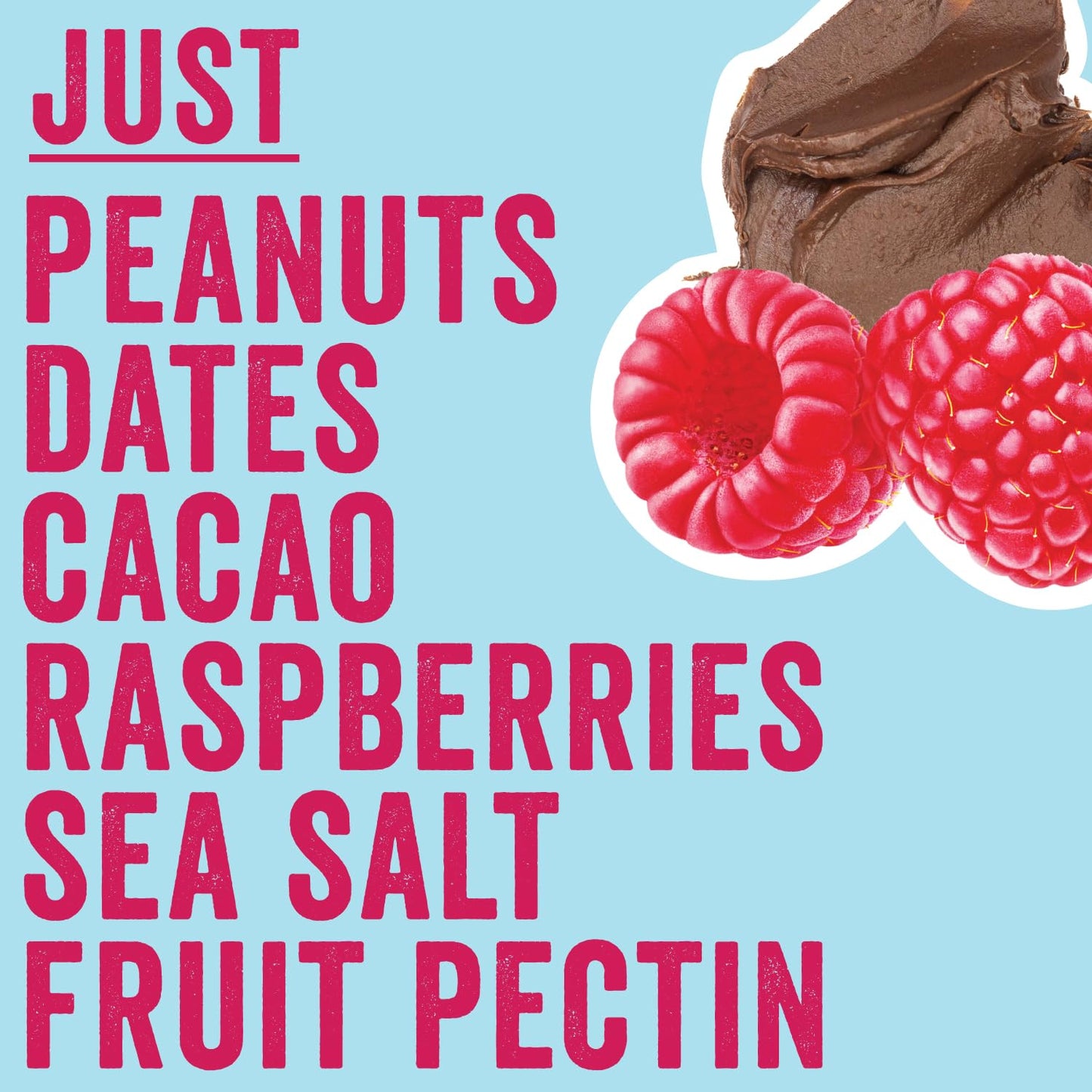 Chia Smash Raspberry Energy Bites | Gluten-Free Vegan Snack Balls | 8g Protein | 8 Pack (5 Bites) | Chocolate Peanut Butter & Raspberry