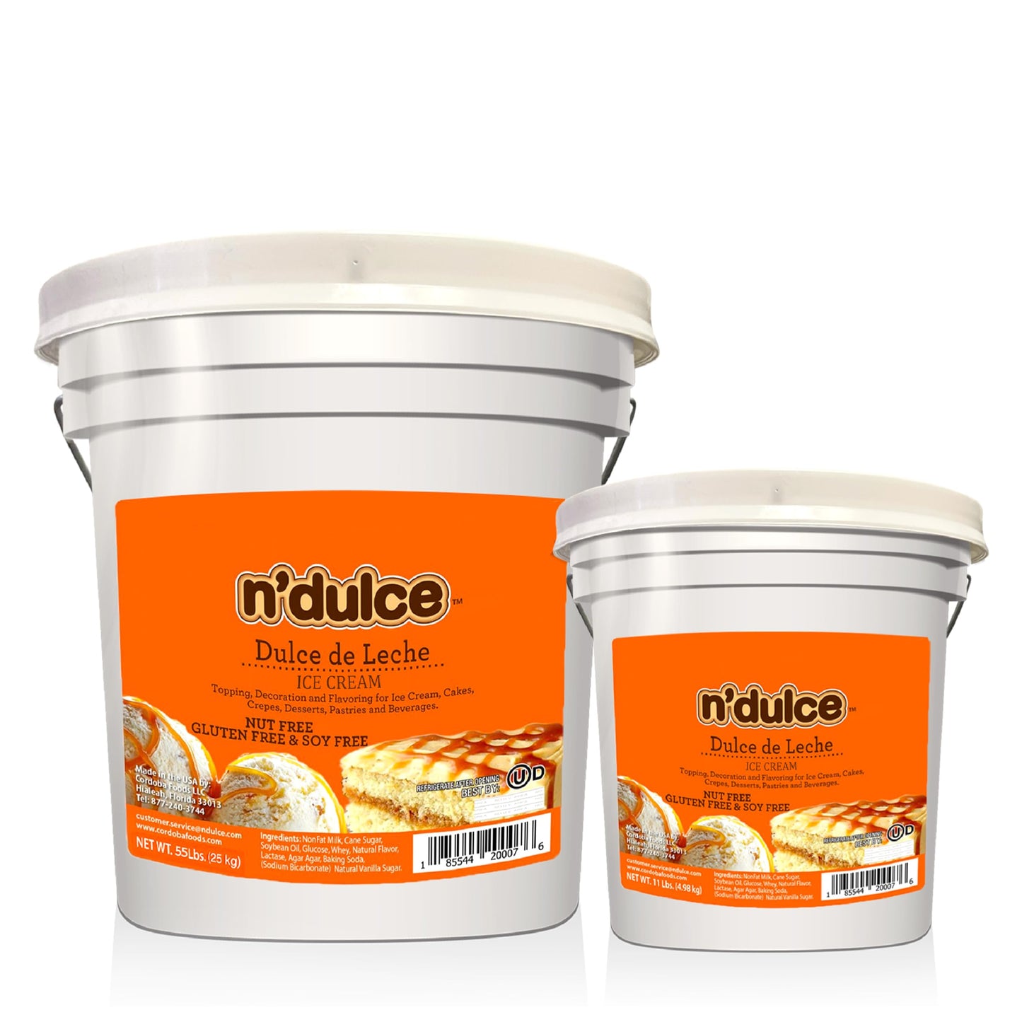 Ndulce Dulce De Leche For Ice Cream Base | Caramel Milk For Ice Cream Base And Toppings  Combine It With Coffee  Desserts  Cookies And Ice Cream | Caramel Extract - 11Lbs