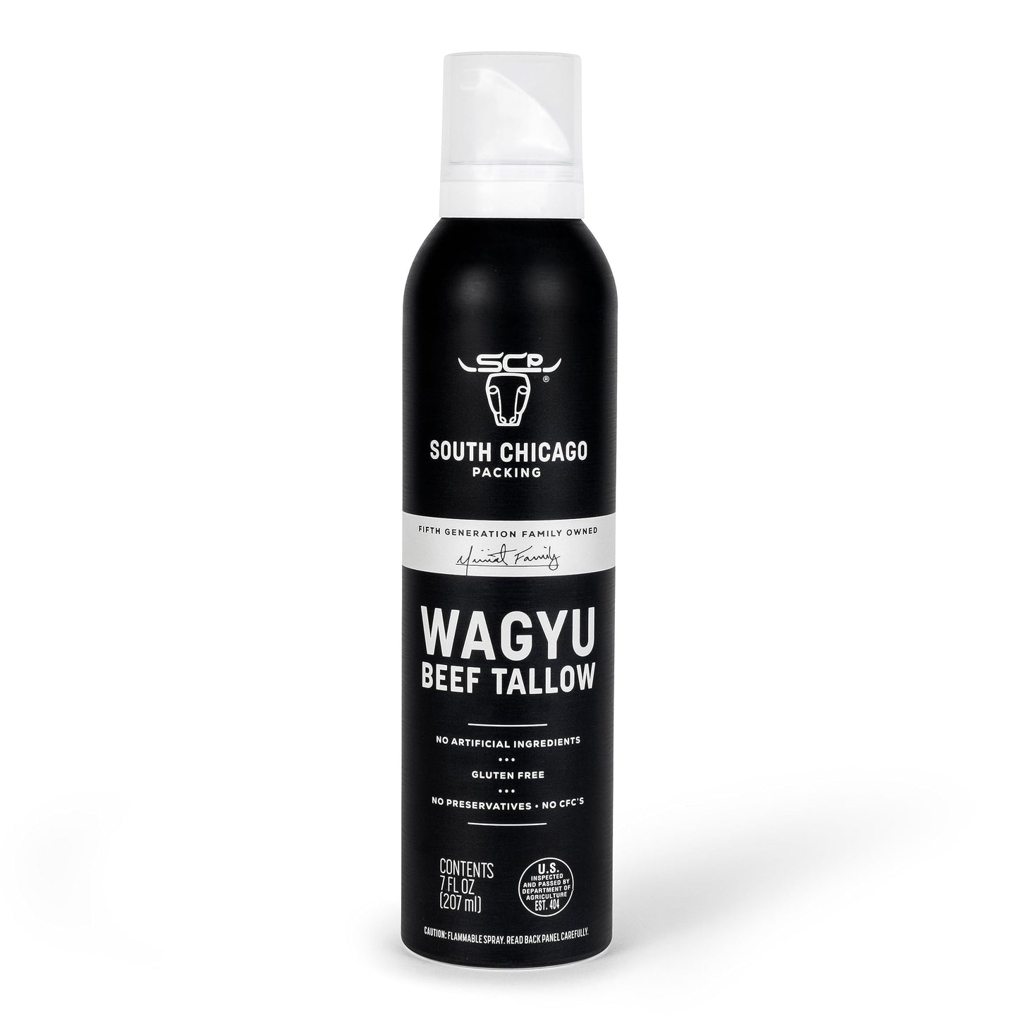 South Chicago Packing Wagyu Beef Tallow Spray, Umami-Rich, Flavorful, Perfect For Sauteing, Stir-Frying And Grilling, Nonstick C