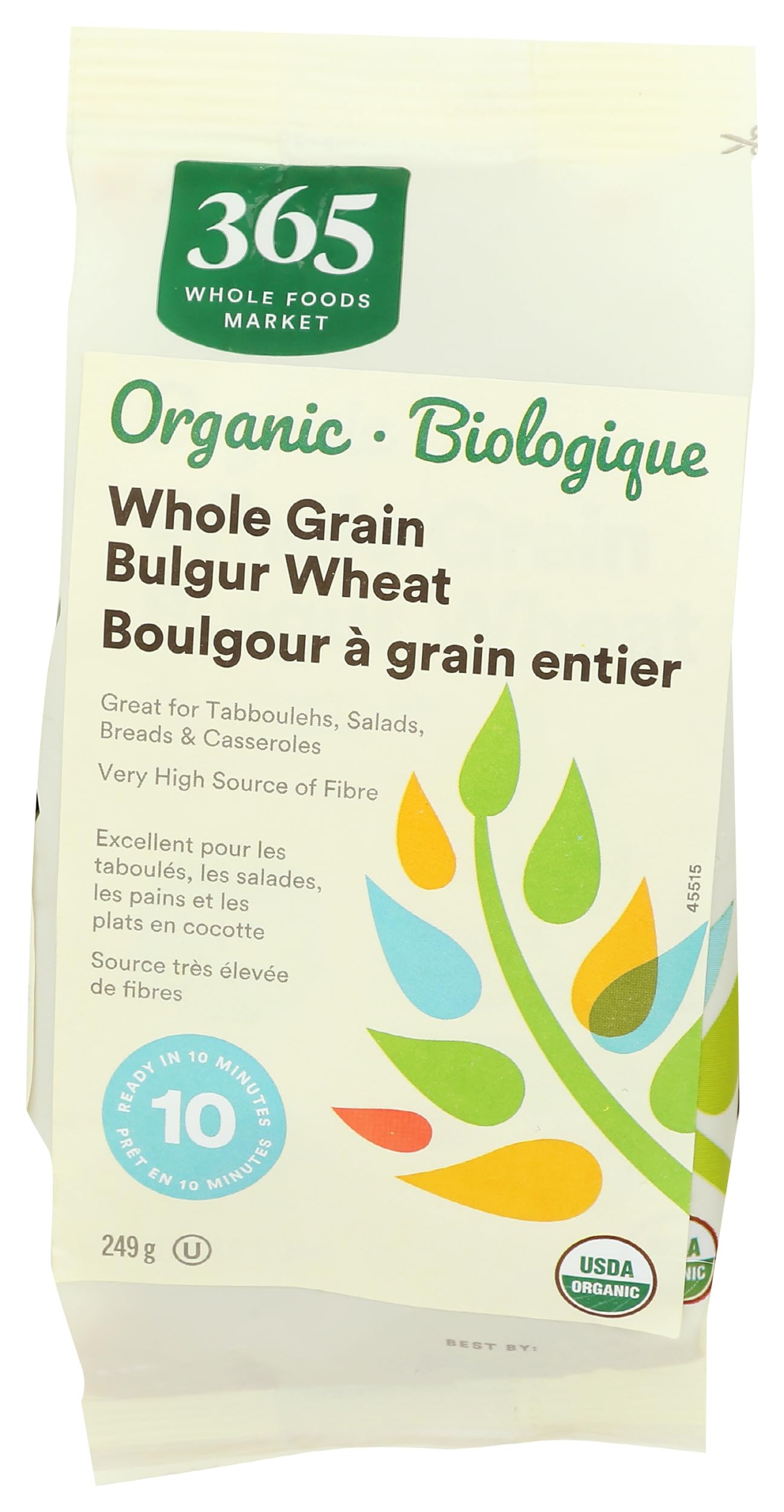 365 by Whole Foods Market Organic Bulgur Wheat, Whole Grain, 8.8 Ounce