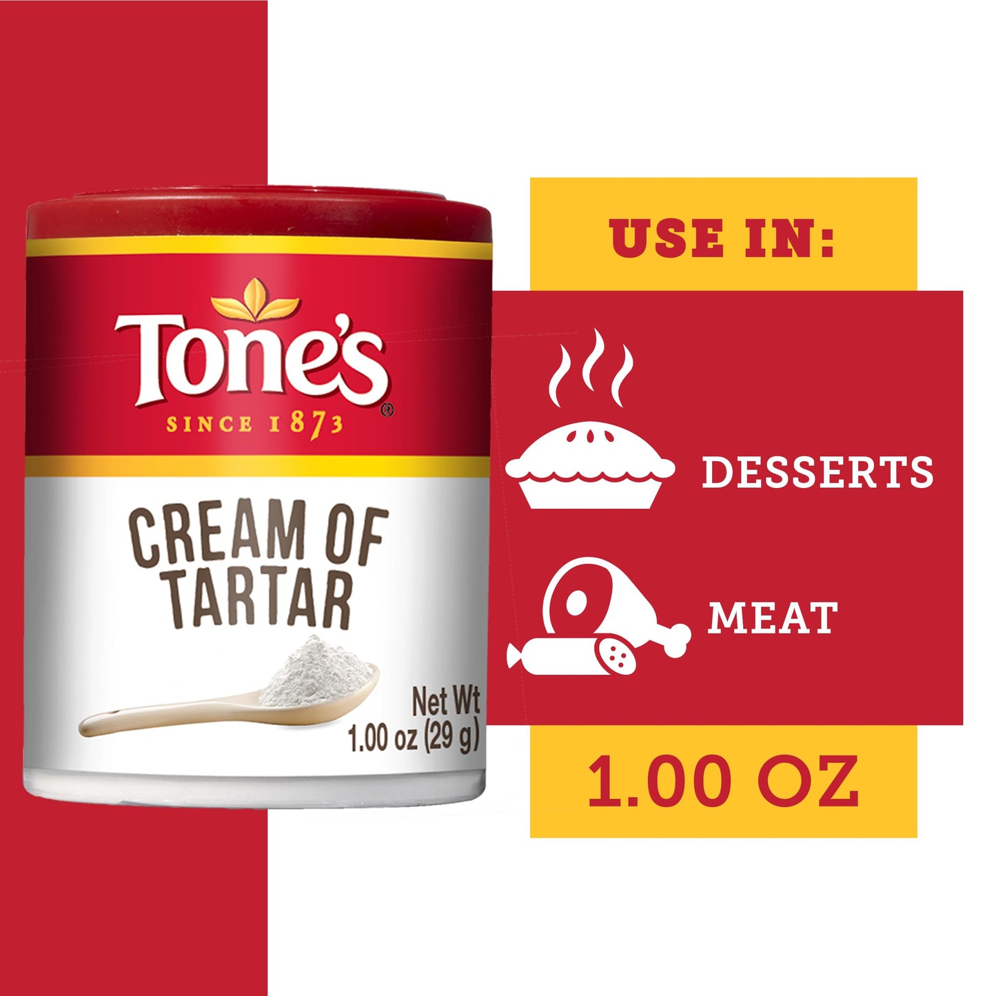 Tone'S Cream Of Tartar, 1.00 Ounce