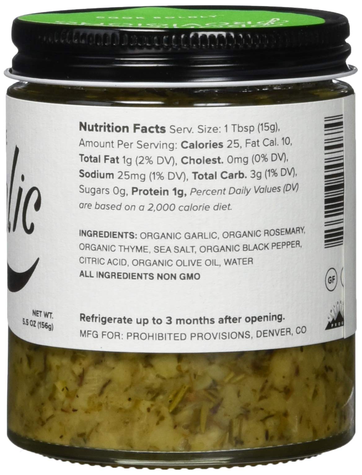 Prohib Rsmry Thym Garlic ( 12 X 5.5 Oz   )