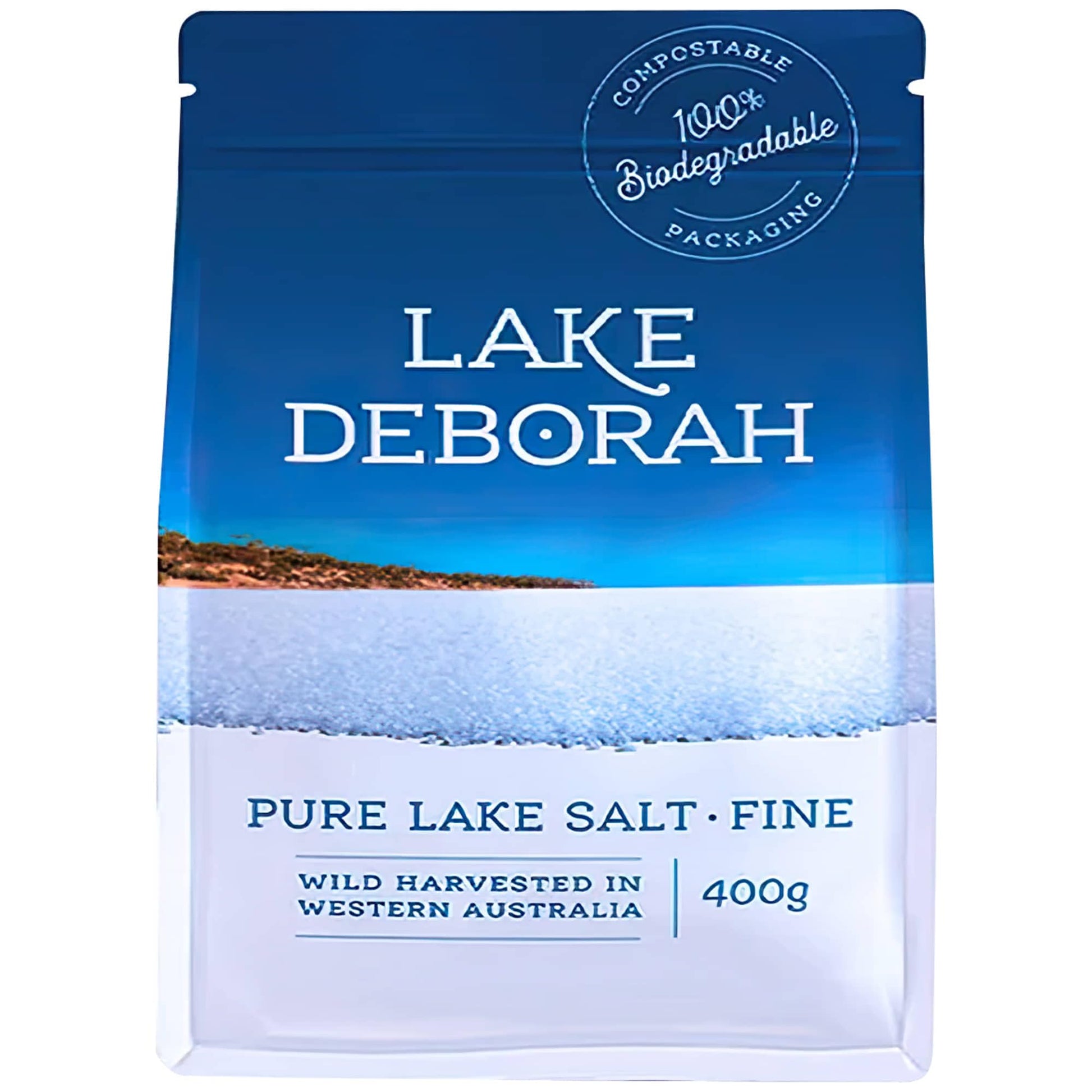 Pure Mineral Salt From Lake Deborah, Australia - Wild Harvested Lake Salt - 100% Natural, Microplastics, Heavy Metals And Pollutant-Free, Perfect For Cooking And Baking - 400G