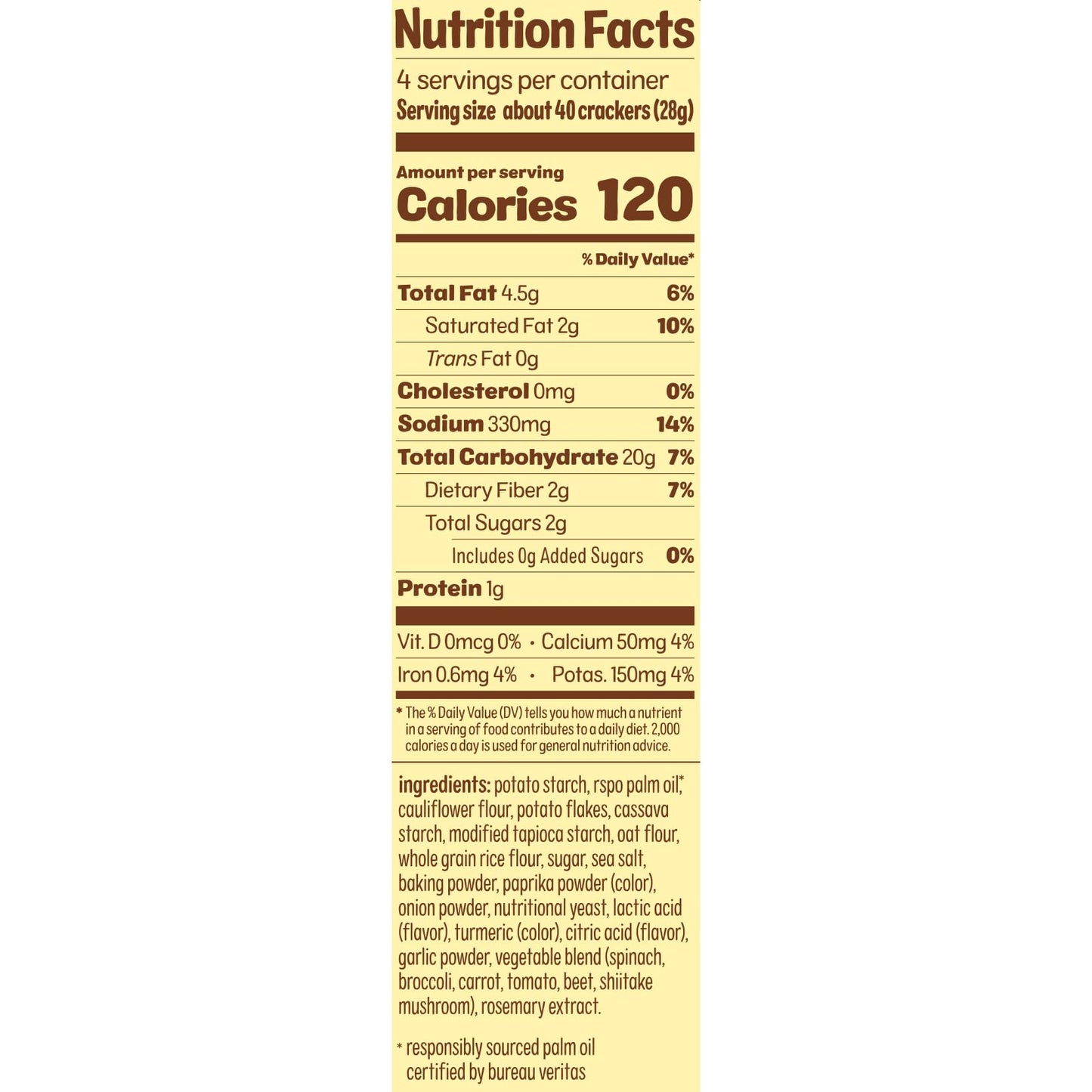 Real Food From The Ground Up Cauliflower Sea Salt  Ers (Pack Of 6)