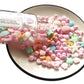 Clonynix Edible Pink Ocean Mermaid Candy Sprinkles, 3.5 oz, Cake Cupcake Toppers, Starfish Shell Decorations