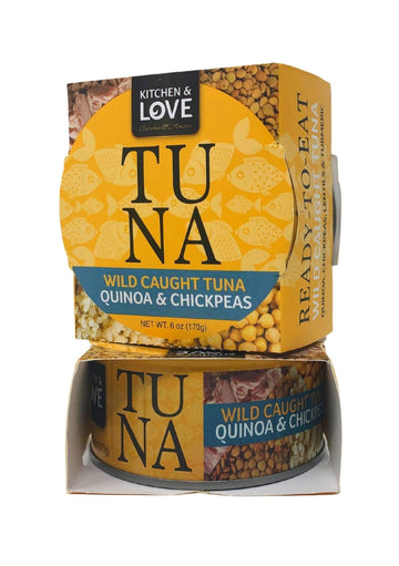 Kitchen & Love Wild Caught Tuna With Quinoa & Chickpeas In Olive Oil, 6 Oz (Pack Of 8)