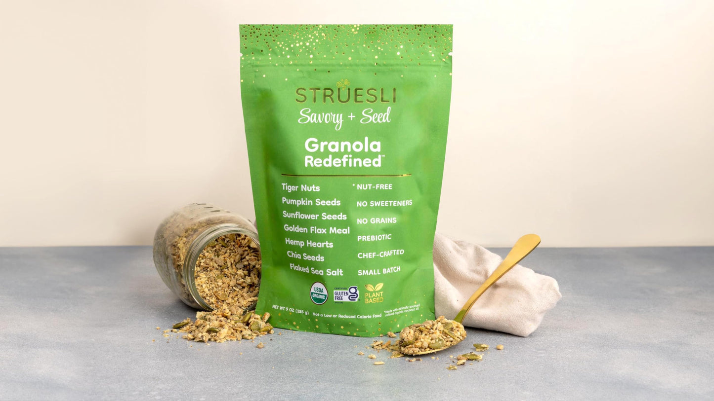 Struesli - Organic Granola Redefined | No Sweeteners | No Grains | Keto Friendly | Paleo Friendly (Variety)