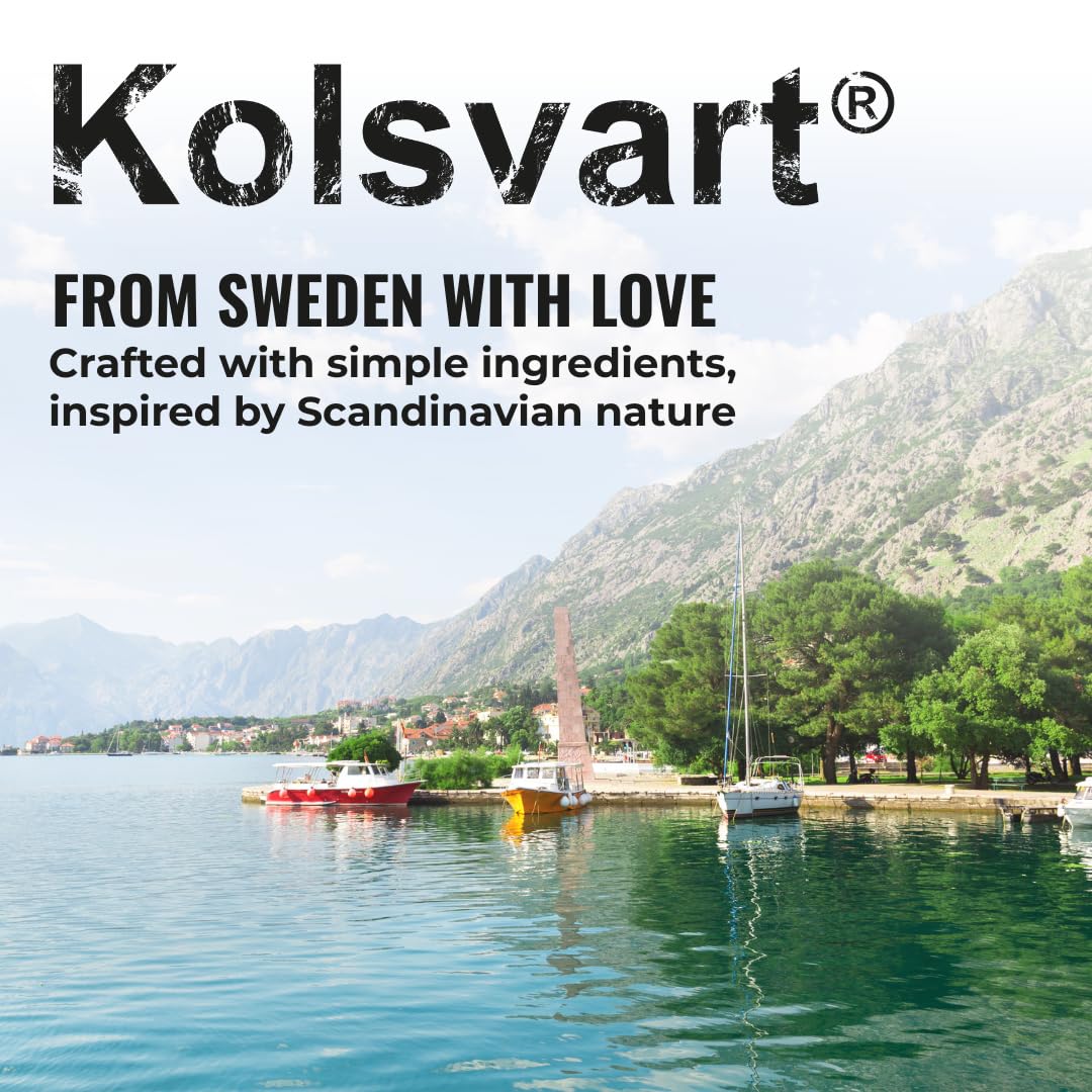 KOLSVART Swedish Candy, Roding Shaped, Classic Scandinavian Gummy, Vegan, Gluten Free, Red Raspberry, 4.2oz (2-Pack)