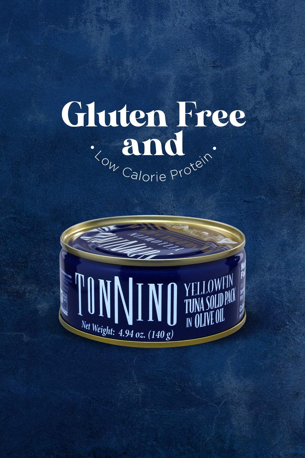 Tonnino Yellowfin Tuna Fillets in Olive Oil, Wild Caught, Non-GMO, 4.94 Oz (2 Pack)