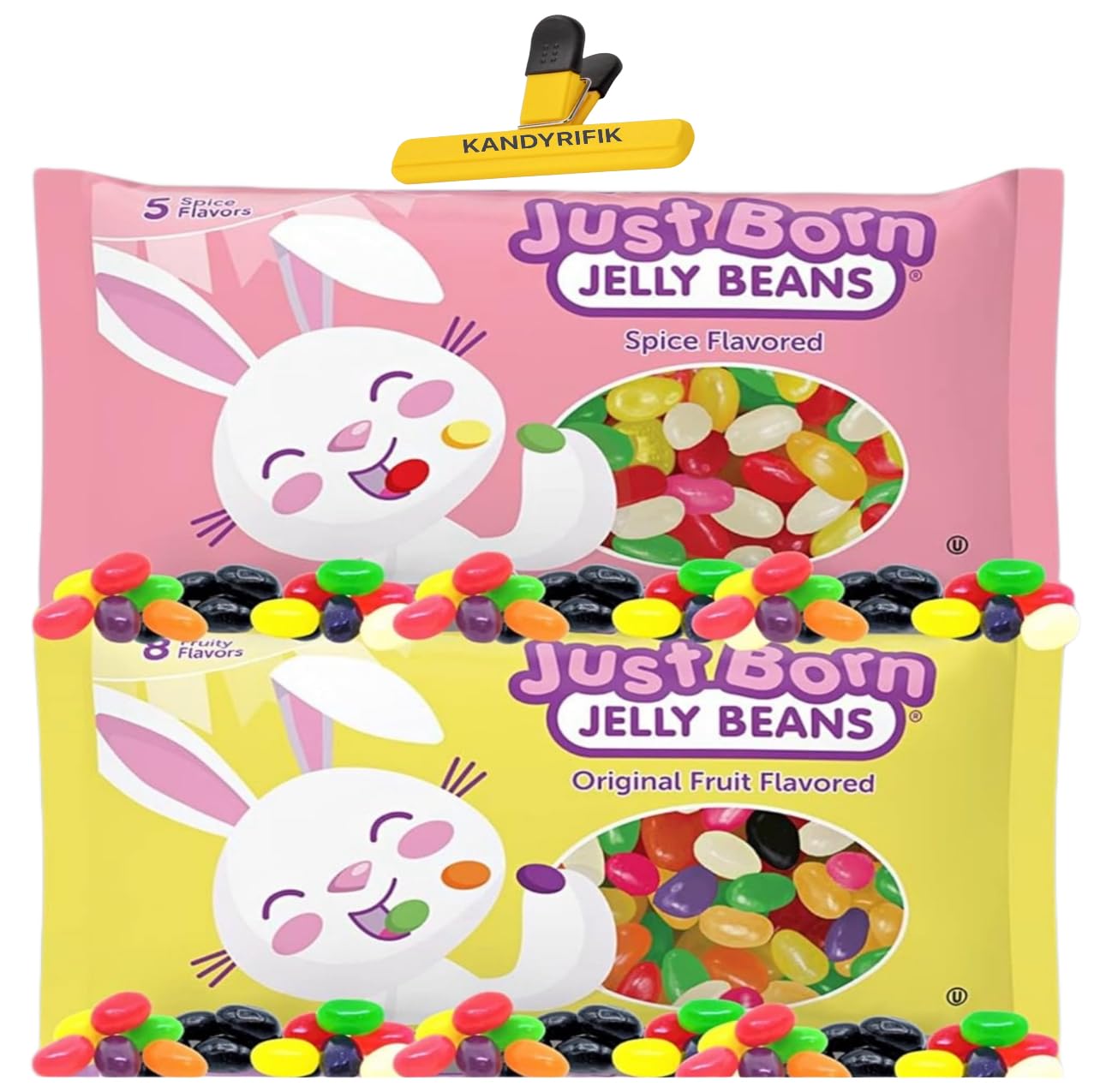 JELLY BEANS | 2 PACK -2 FLAVORS (Original Fruit and Spiced Flavored) | Easter Jelly Bean Candy by Just Born Assorted Fruit Flavo
