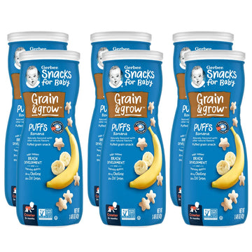 Gerber Baby Snacks Puffs, Banana, 1.48 Ounce (Pack Of 6)