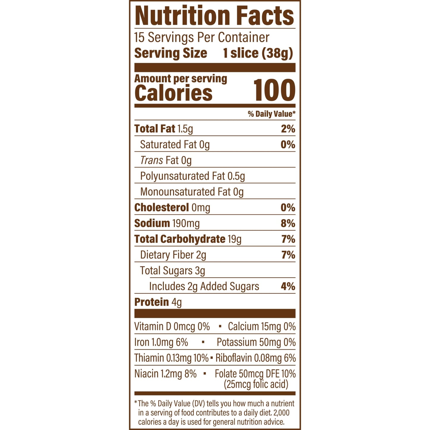 Sara Lee Artesano Golden Wheat Artisan Style Bread, 20 Oz Loaf of Wheat Bread Without Artificial Preservatives