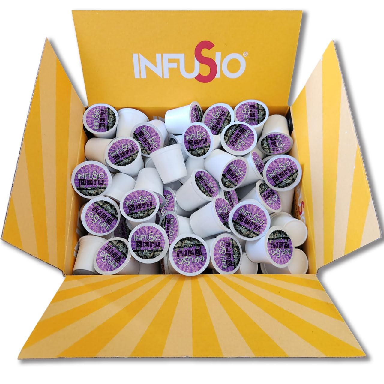 InfuSio Coffee Pods 96 Count, Medium Light Roast, Single Serve for Keurig K Cup® malt-inspired