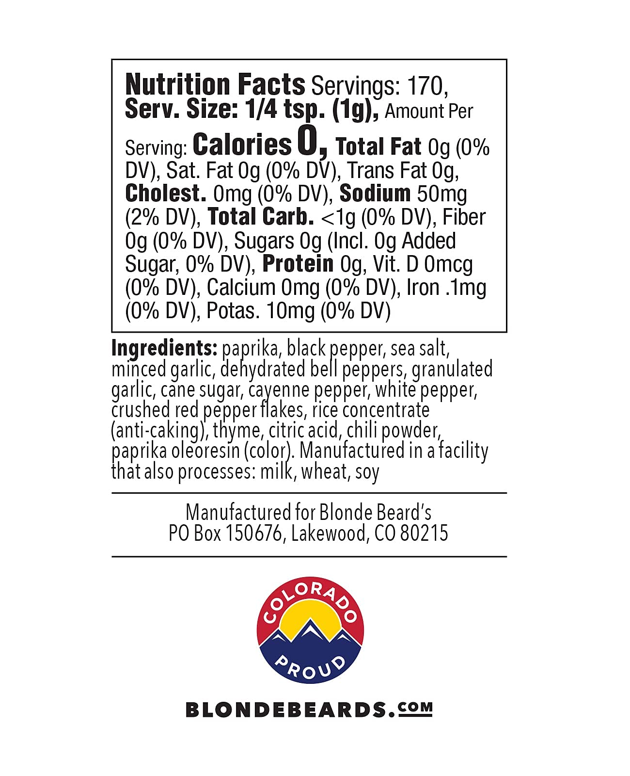 Blonde Beard'S Rooster Chicken Wing Rub (Mild/Medium) - Gourmet Bbq Rub Made With Roasted Garlic & Cajun Seasoning - Great On Ch