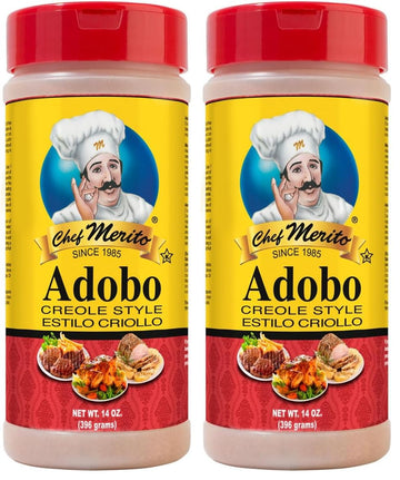 Chef Merito Adobo Seasoning 14 oz | Classic All-Purpose Latin Blend | Great for Grilling, Roasting & Frying | Authentic Latin Fl