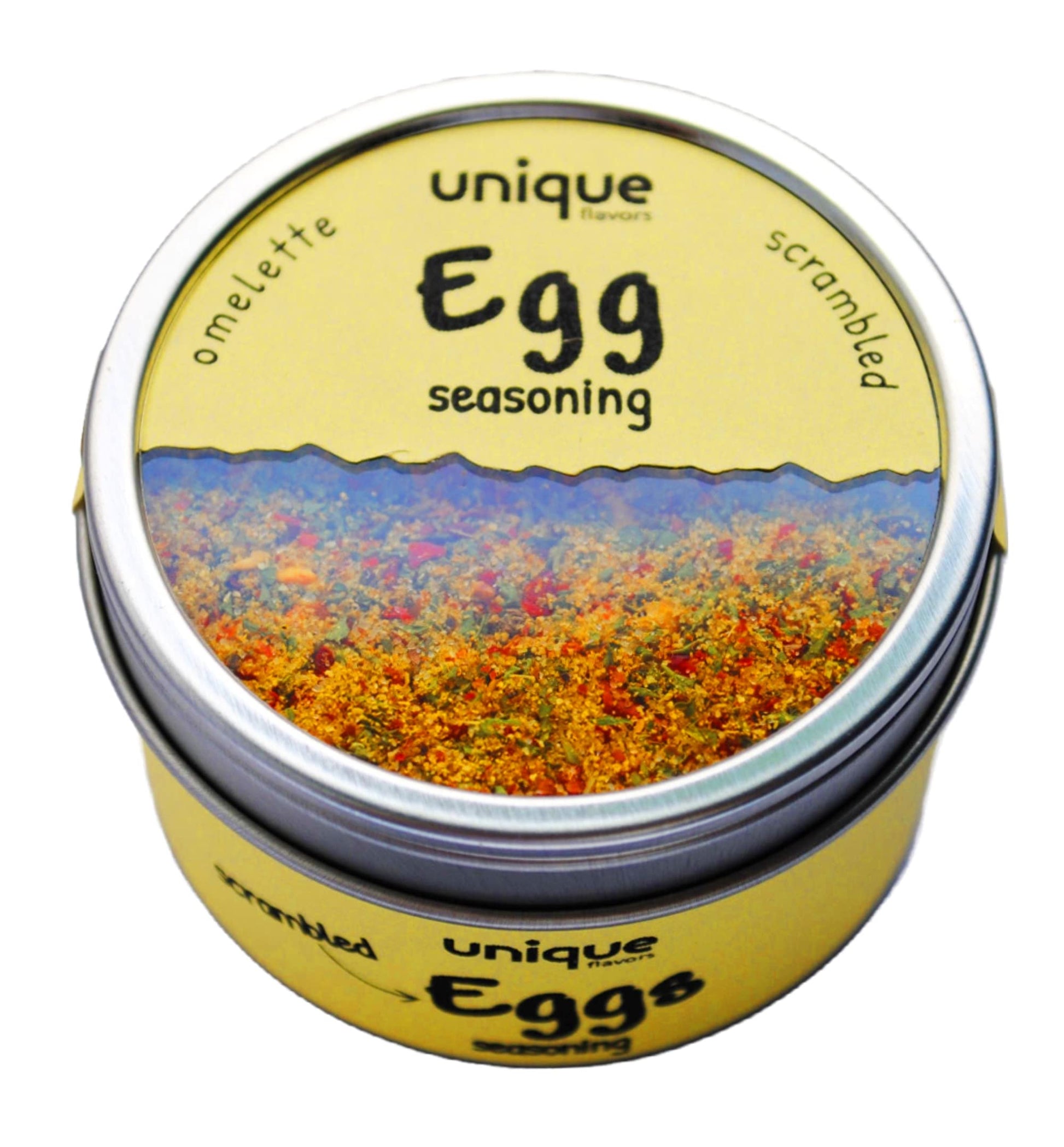 Egg Seasoning Gourmet Topping For Scrambled Eggs, 2.2 oz Tin Can - Unique Flavors