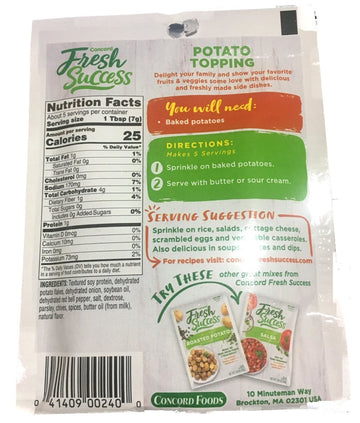 Concord Potato Topping - 18 Pack
