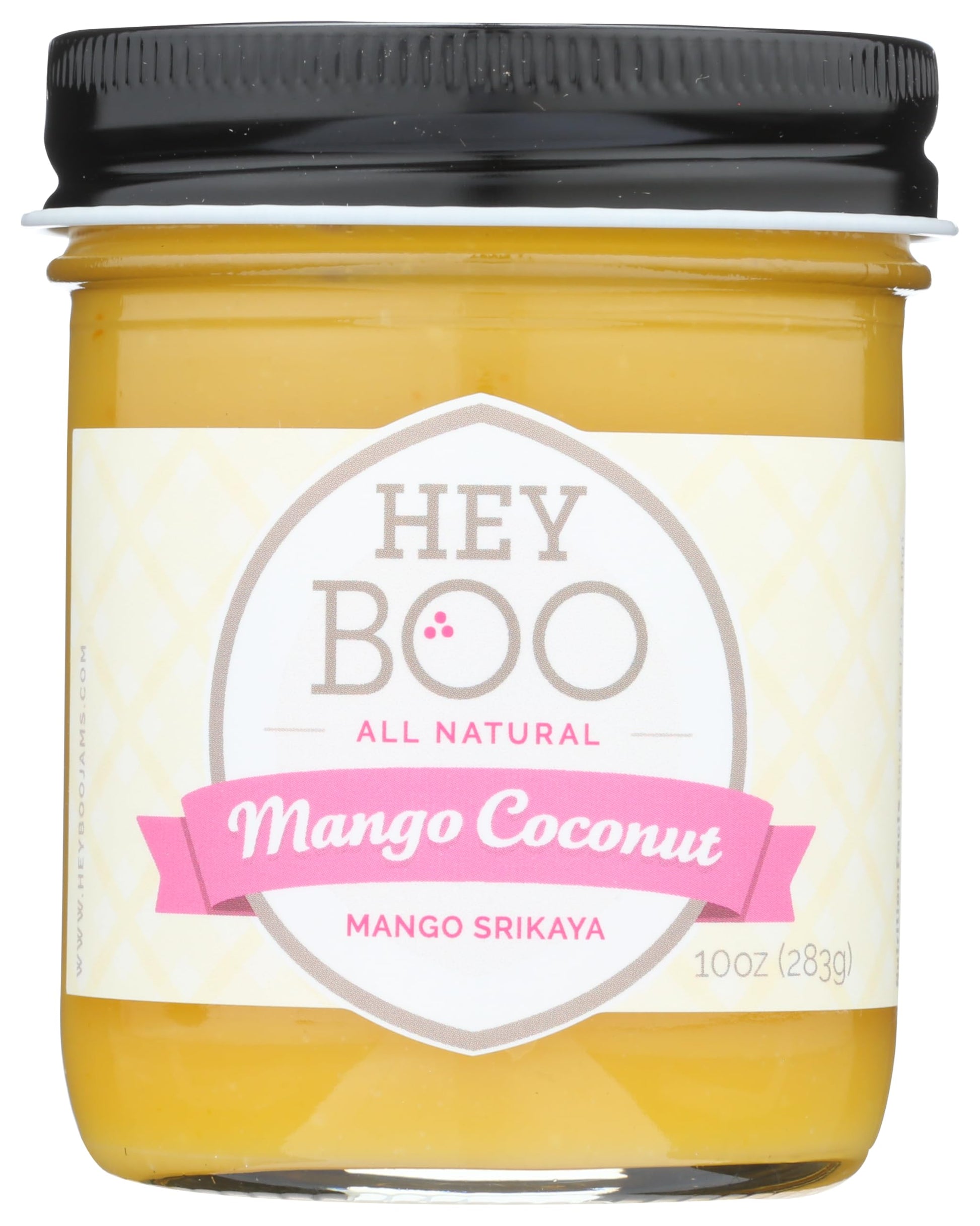 Hey Boo Mango Coconut Jam - Dairy Free, Non-GMO, 10 oz, Made in USA