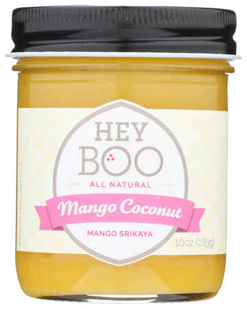 Hey Boo Mango Coconut Jam - Dairy Free, Non-GMO, 10 oz, Made in USA