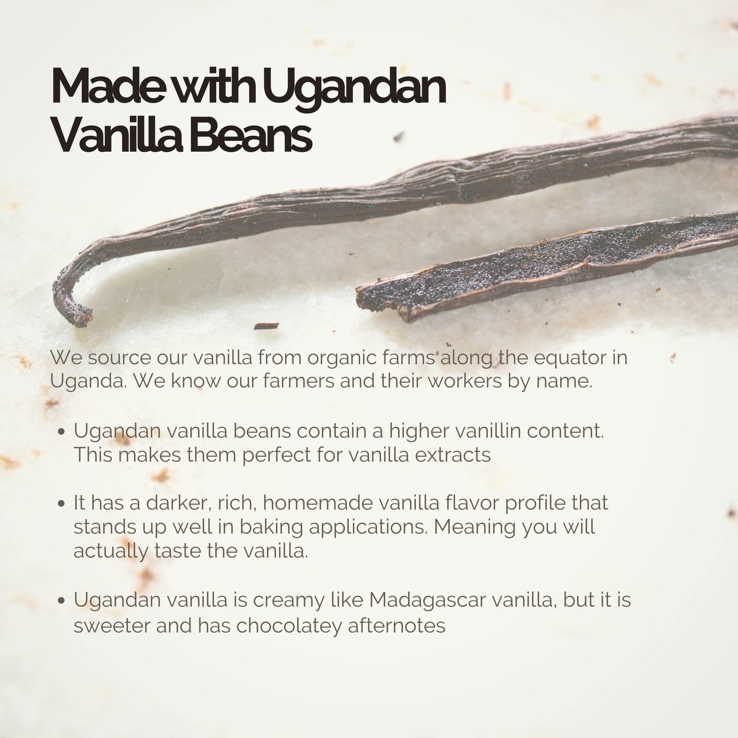 Pure Vanilla Extract Bulk - 128 Oz /1 Gallon Made From Ugandan Vanilla Bean With Rich Creamy Flavor For Baking, Pastries, Desserts.