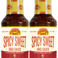 Country Bobs Spicy Sweet BBQ Sauce, Slightly Sweet with Bold Heat, 18 oz (Pack of 2)