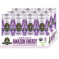 Sambazon Organic Sparkling Energy Drink, Acai Berry Pomegranate, 12 Fl Oz (Pack of 12), Vegan, Non-GMO, Kosher, Natural Caffeine