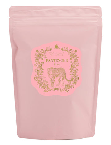 Pantenger Rose Black Tea. 20 Pyramid Bags. Organic Ceylon OP tea and Rose Petals from Morocco.