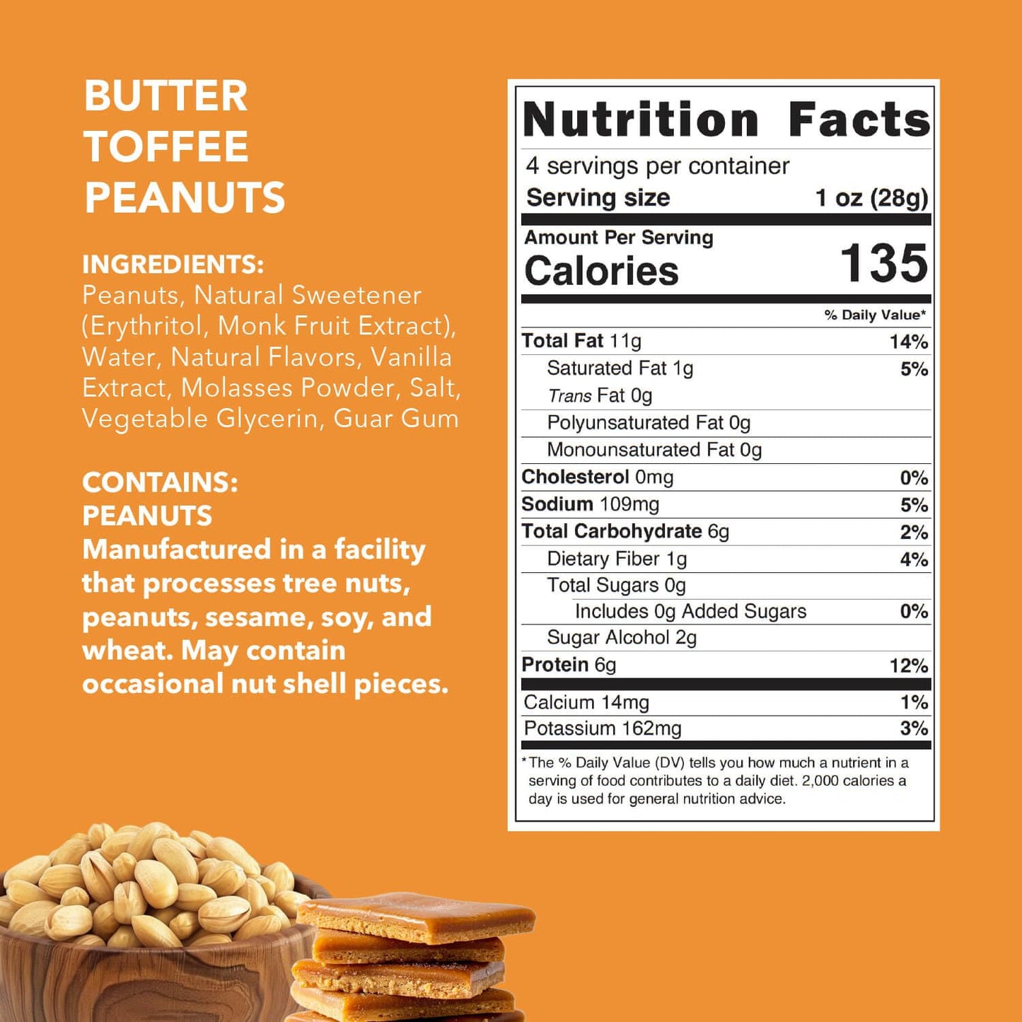 Earthside Farms Candied Nuts, A Keto Friendly, Low Carb, Low Sugar Snack, Individual Packs Of Flavored Nuts Coated In A Sweet Ca