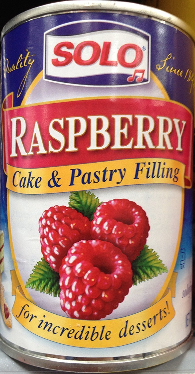 Solo Cake/Pastry Filling Raspberry, 12 Oz X 2 Cans