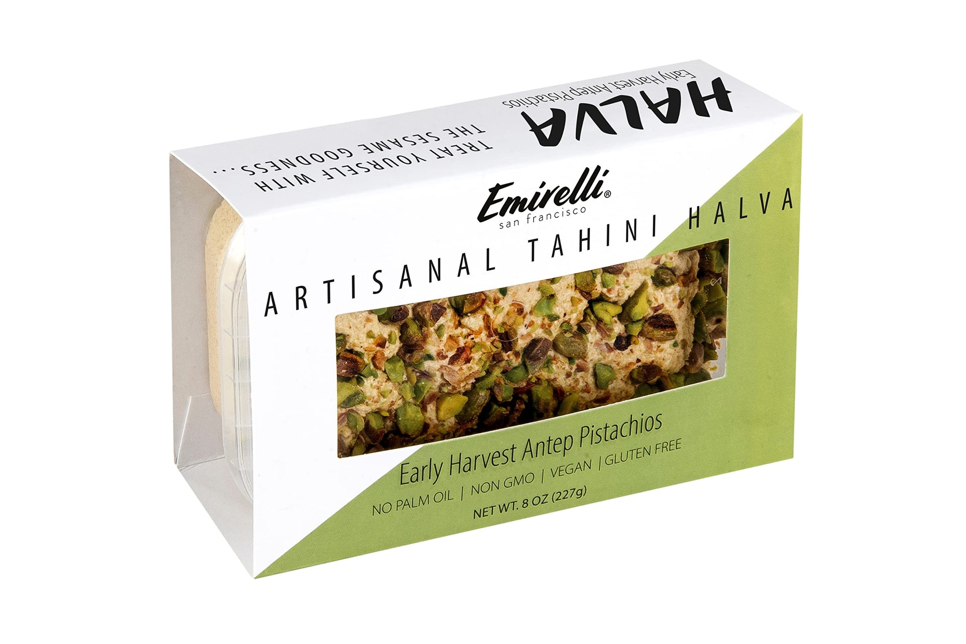 Emirelli Artisanal Halva Dessert - Authentic Middle Eastern Candy Turkish Sweets - Vegan Candy 55%-Tahini Halwa - Halvah Traditi