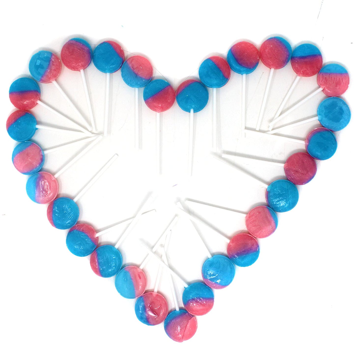 Cotton Candy Lollipop Suckers Individually Wrapped (30 Pack)