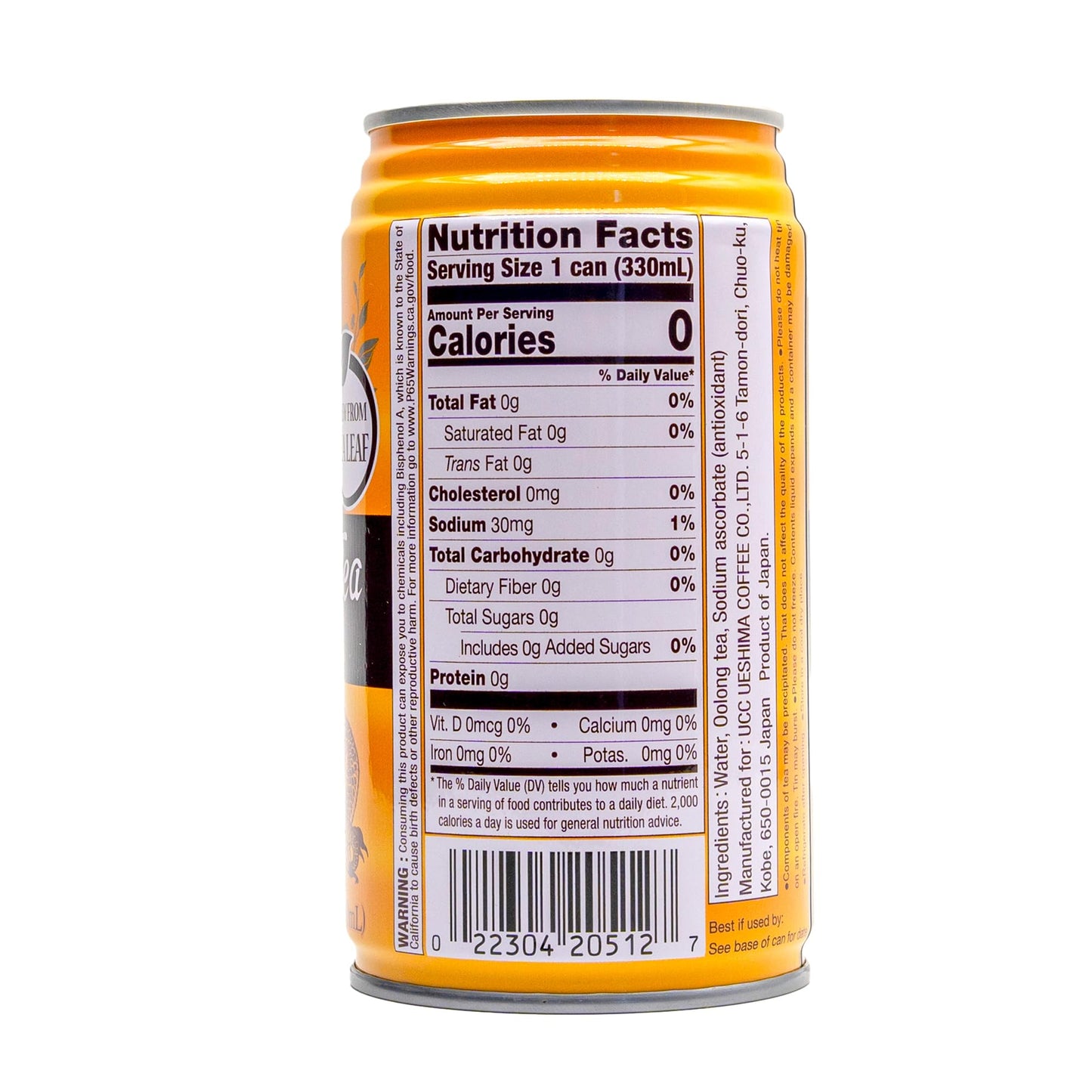 Ucc Oolong Tea, 11.1-Ounce Cans (Pack Of 24)