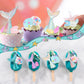 24 Pcs Mermaid Tail Cake Topper Star Conch Cake Cupcake Toppers Sea Creatures Beach Cake Decorations Pastel Under The Sea Cake D