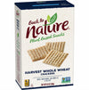 Back to Nature Harvest Whole Wheat Crackers - Dairy Free, Non-GMO, Made with Whole Grain Wheat & Sea Salt, Delicious & Quality S