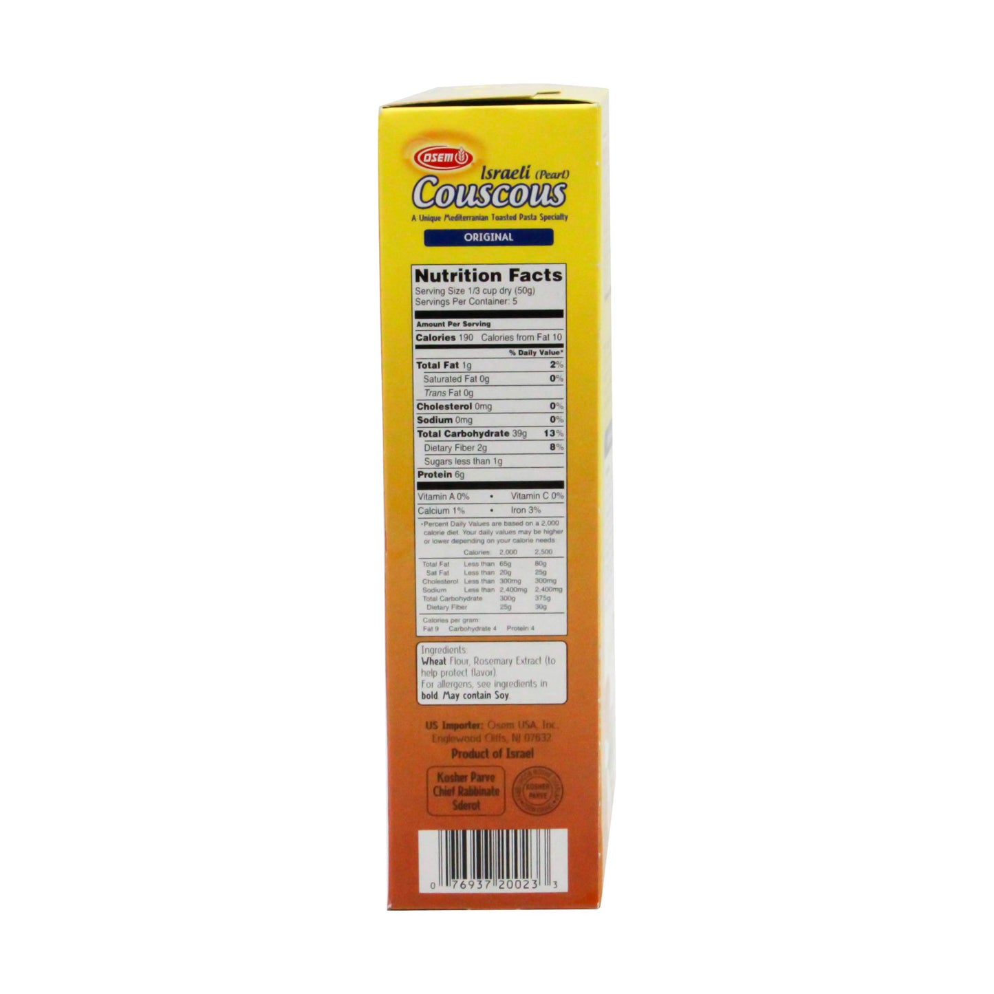 Osem Israeli Couscous Original - 8.8Oz- 0007693720023